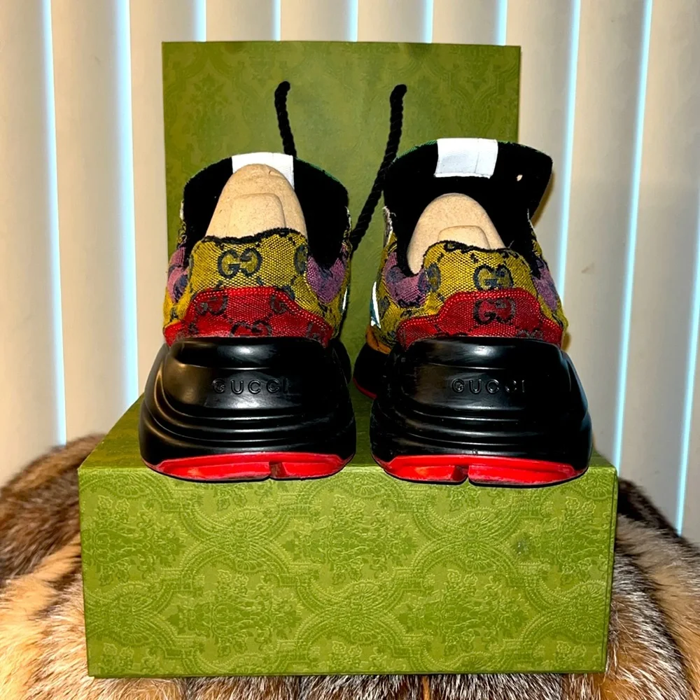 Gucci, luxurious multicolored men’s gym shoes, a rare find They’re sold out! - Picture 5 of 8